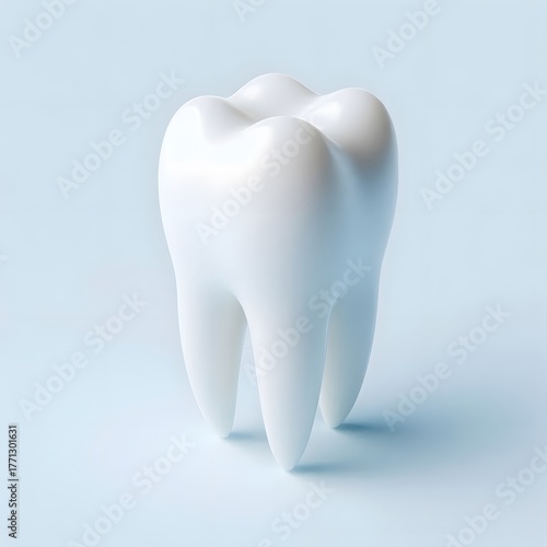 A single white tooth isolated, dental care concepts 
