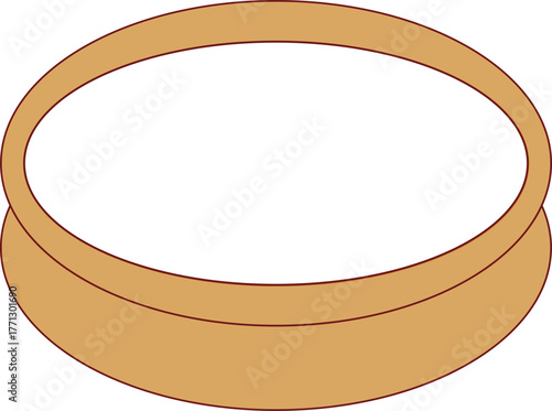 a vector illustration of Bengals famous sweet curd hari 