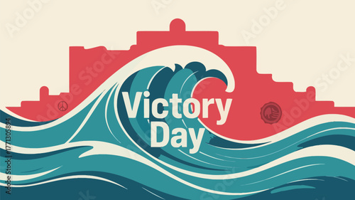 Victory Day Maldives National Vector Illustration