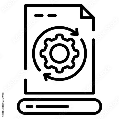 data processing icon