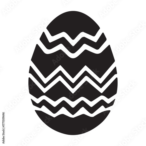 Easter Egg icon or logo isolated sign symbol vector illustration - high quality black style vector icons