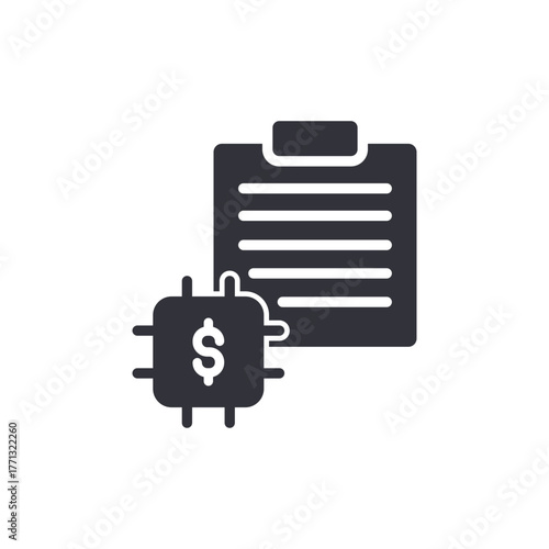 Investment Plan With Microchip Finance Digital Icon