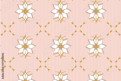 A modern Moroccan geometric seamless pattern blending traditional star and polygon motifs with smooth color for elegant cultural interiors and textile designs.