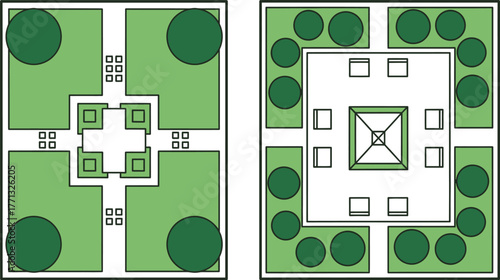 Garden design layout ideas for landscaping and outdoor space planning