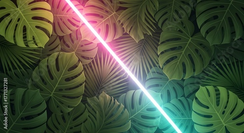 Abstract Animated Background Simulating Northern Lights Aurora Borealis with Smooth Dynamic Light Waves in Teal, Green, and Purple Gradient, Ethereal Futuristic Motion Graphic Visual