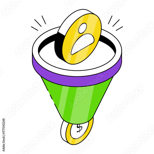 Modern design icon of user filtration 