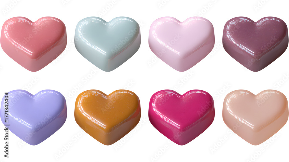 Obraz premium colorful heart shaped candies