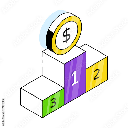 Position ranking board, icon of leaderboard