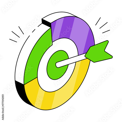 Modern design icon of data target 