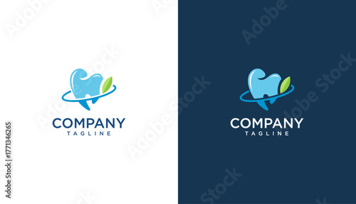 Dental logo design vector. Modern dental icon template