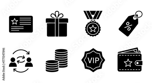 Loyalty Program Benefits Promotion with Exclusive Rewards, Cashback, and Bonus Points – Modern Marketing Campaign for Customer Retention and Engagement, Featuring Gift, Discount, and VIP Access Incent