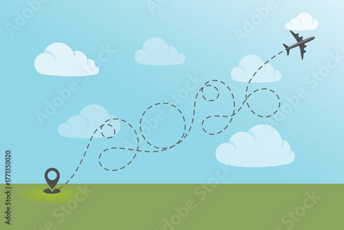 2026 Airplane routes.