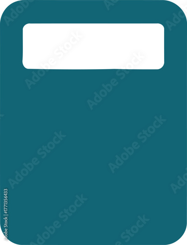 Teal Blue Luggage Tag for Travel and Personal Identification concept