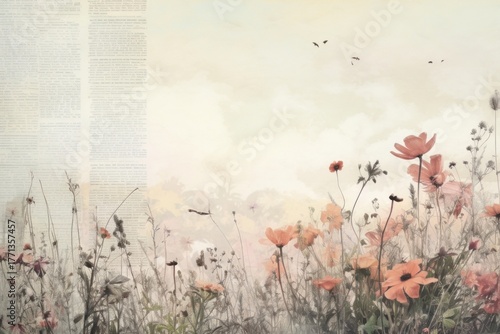 Nature painting outdoors flower.