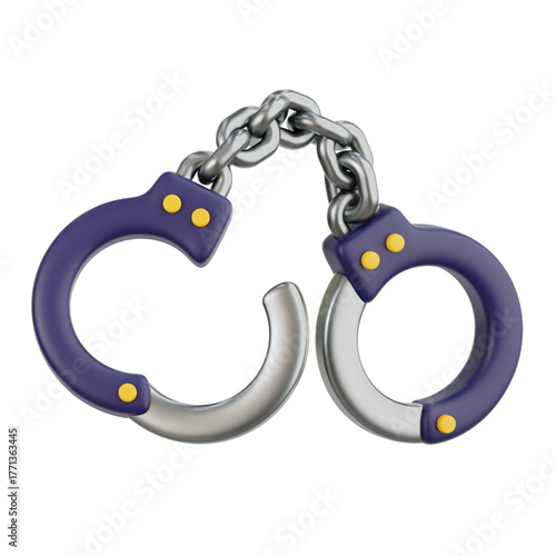 Handcuffs 3D Icon