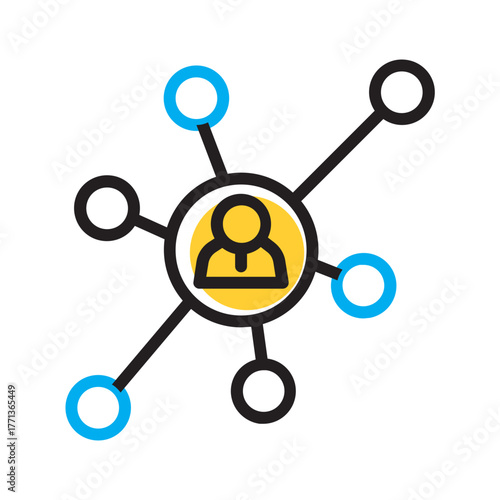 Vector multi color icon for Share