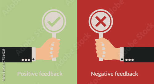 Positive feedback negative feedback evaluation assessment review