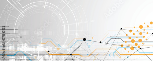 Abstract digital background for concept technology and science