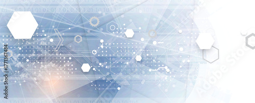 Abstract digital background for concept technology and science