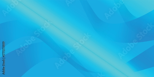 Abstract blue background with smooth, flowing waves and a soft diagonal light gradient.