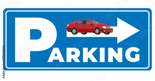 Car parking sign