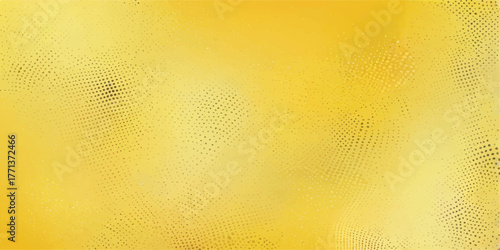 Abstract background of gold color liquid with textured beer foam bubbles and light drop pattern