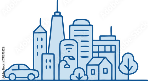 Steel & Sunset vector