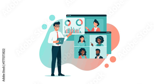 Online Business Meeting Presentation: A Modern Approach to Remote Collaboration and Teamwork