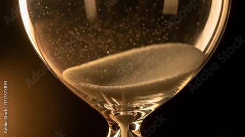 Time's Passage in a Classic Hourglass