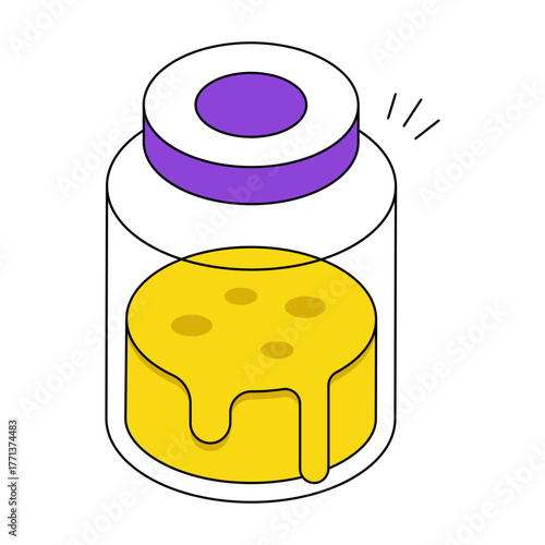 Perfect design icon of honey jar