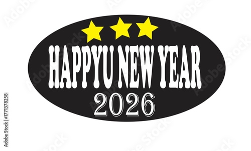 Happy New Year Celebration with Golden Fireworks, Sparkle Lights, and Midnight Countdown Background