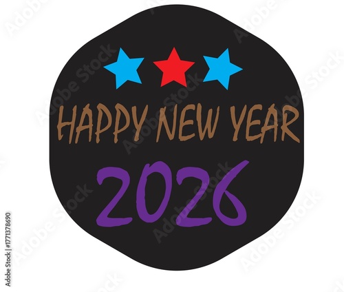 Happy New Year Celebration with Golden Fireworks, Sparkle Lights, and Midnight Countdown Background