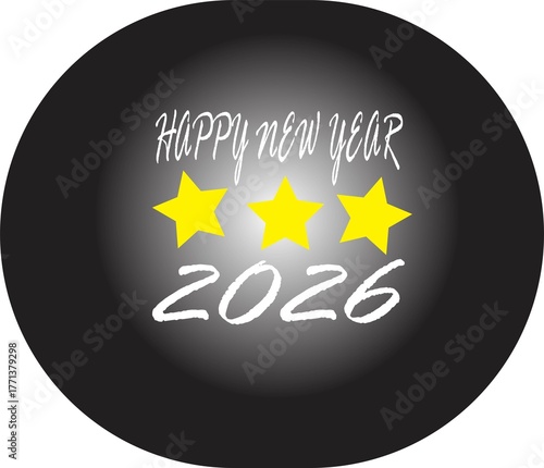 Happy New Year Celebration with Golden Fireworks, Sparkle Lights, and Midnight Countdown Background