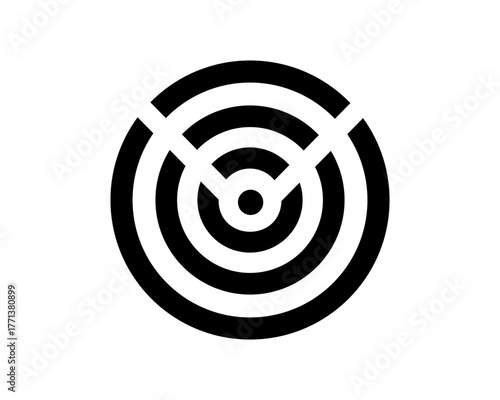 wifi icon on square internet button