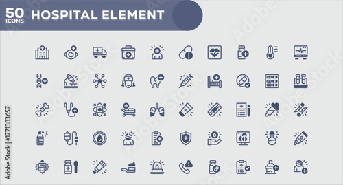 Modern Flat Icons Pack for Startup and Technology Projects