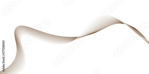 Minimal waveform frequency futuristic energy sound technology concept background.brown wave curve liner minimalist concept poster illustration,presentations, branding, and modern creative projects,