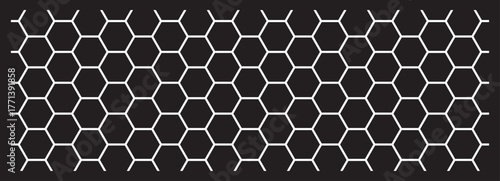 Seamless hexagon grid pattern background. Abstract geometric honeycomb texture design. Perfect for modern wallpapers, packaging, textiles and digital backgrounds. Clean geometric vector design.
