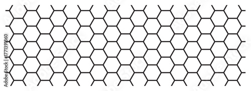 Seamless hexagon grid pattern background. Abstract geometric honeycomb texture design. Perfect for modern wallpapers, packaging, textiles and digital backgrounds. Vector illustration.