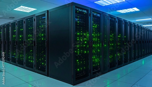 Server Room Data Center Infrastructure.
