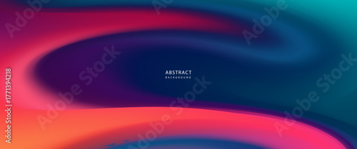 Colorful Fluid Gradient Wave Background.evctor eps10