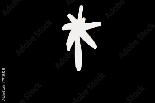 Photography Light painting for Epiphany Day or Dia de Reyes Magos concept