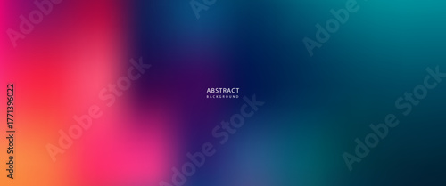 Abstract blurred gradient background with vivid cyan, deep blue, violet, and orange hues. A soft, dreamy, and modern color blend ideal for wallpapers, digital art, presentations, and web design 