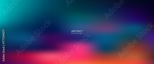 Vibrant Gradient Blur Background with Cyan, Blue, and Magenta Tones.vector illustration eps10