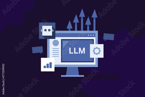 LLM SEO optimizing website content to appear in AI-powered large language models, enabling AI-generated answers with website links.