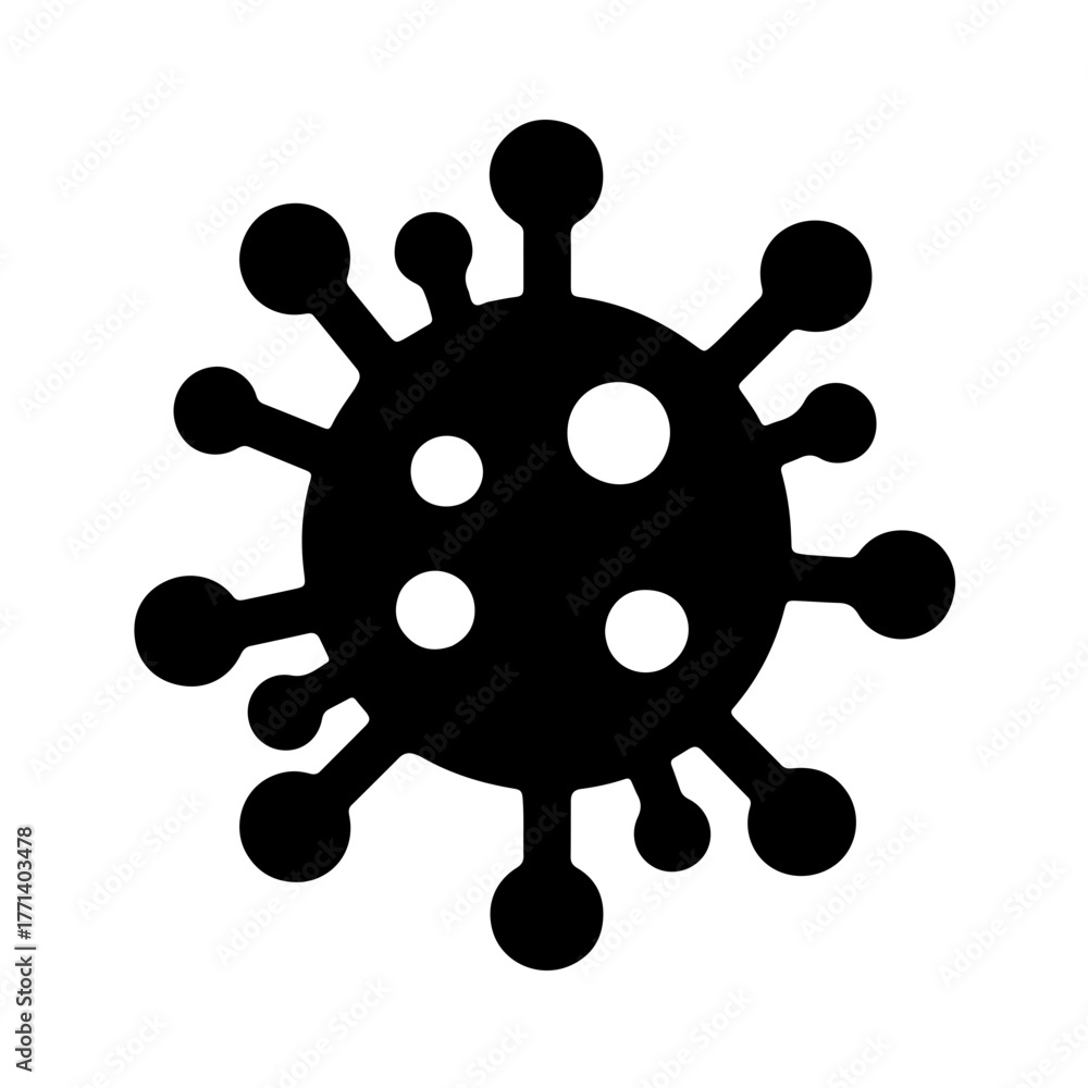 Obraz premium Simpe Vector Viruse Clipart, Icon