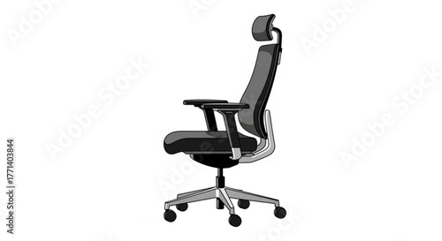Ergonomic office chair adjustable height swivel chair computer chair mesh back support headrest for posture comfort