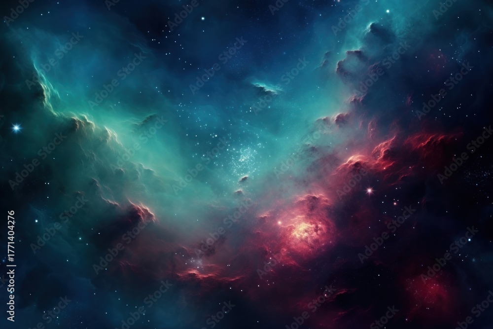 Obraz premium Cosmic nebula space backgrounds astronomy.