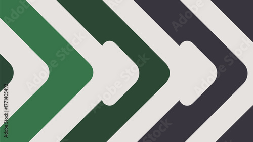 Abstract background with green dark green and black arrows pointing to the right side design element 100