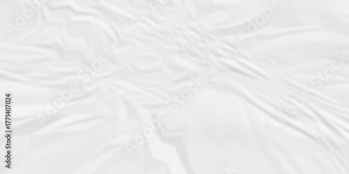 White crumpled paper crinkle wrinkled background texture pattern overlay backdrop design. wrinkled high resolution arts craft and Seamless white crumpled paper.	