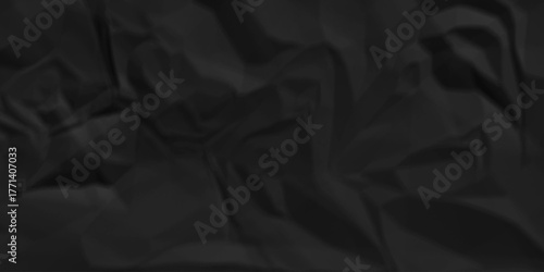 Dark black crumpled paper background texture pattern overlay. wrinkled high resolution arts craft and Seamless white crumpled paper.	
